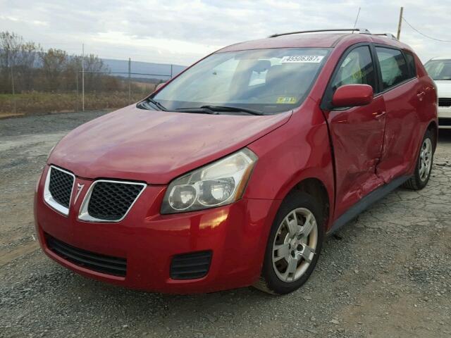 5Y2SM67079Z423494 - 2009 PONTIAC VIBE RED photo 2