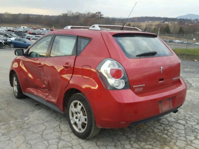 5Y2SM67079Z423494 - 2009 PONTIAC VIBE RED photo 3