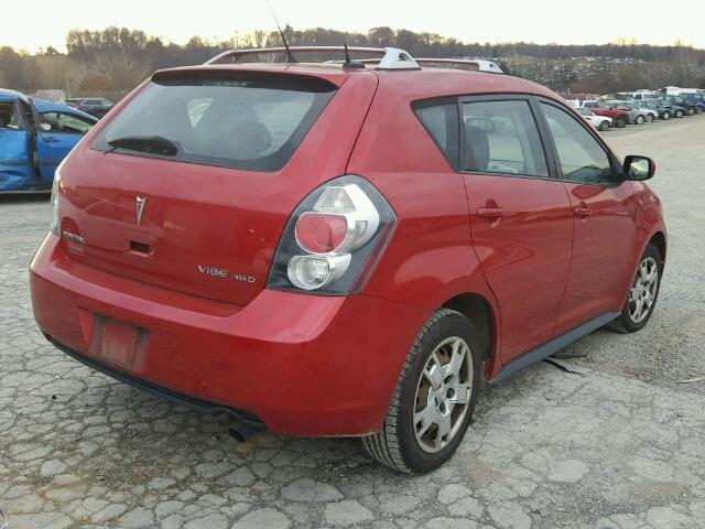 5Y2SM67079Z423494 - 2009 PONTIAC VIBE RED photo 4