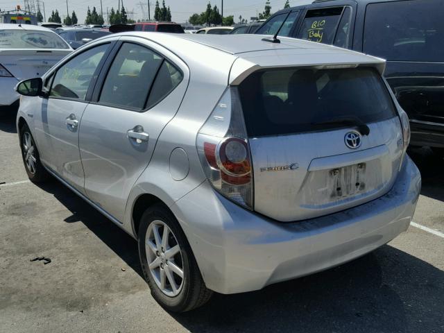 JTDKDTB37C1025482 - 2012 TOYOTA PRIUS C GRAY photo 3