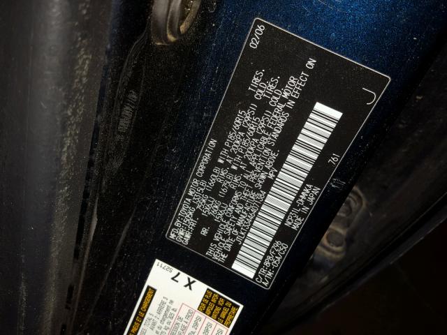 JTLKT334464071384 - 2006 TOYOTA SCION XB Көк фото 10