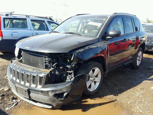1C4NJDBB2CD577263 - 2012 JEEP COMPASS SP BLACK photo 2