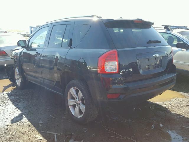 1C4NJDBB2CD577263 - 2012 JEEP COMPASS SP BLACK photo 3