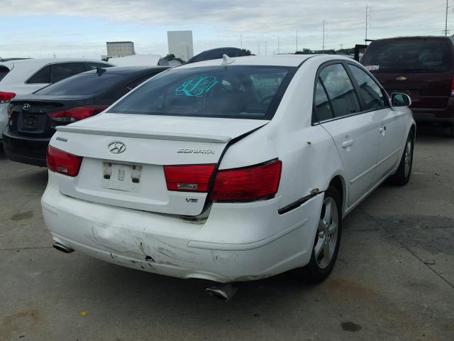 5NPEU46F59H508011 - 2009 HYUNDAI SONATA WHITE photo 4