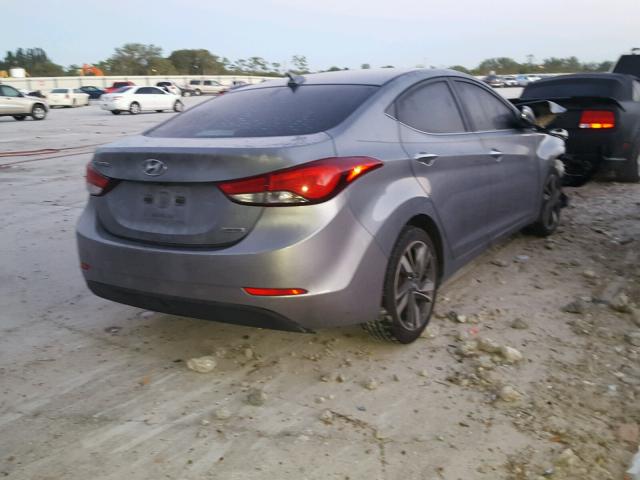 KMHDH4AE2FU448426 - 2015 HYUNDAI ELANTRA SE SILVER photo 4