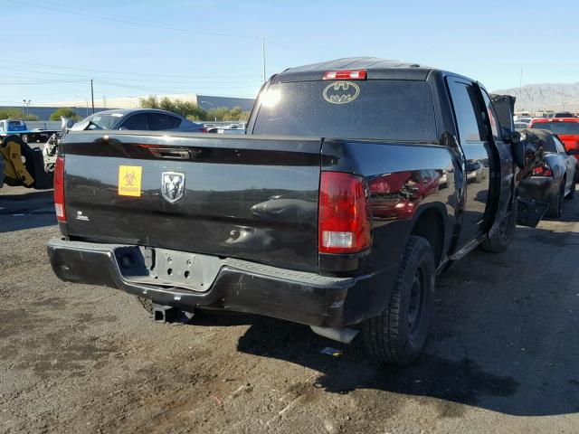 1D7RB1CTXBS563776 - 2011 DODGE RAM 1500 BLACK photo 4