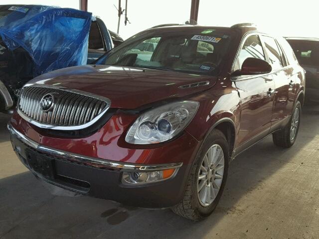 5GAER23748J307839 - 2008 BUICK ENCLAVE CX RED photo 2