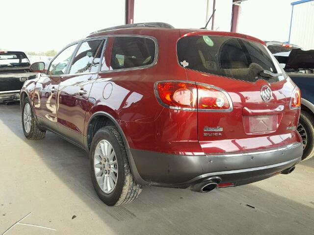 5GAER23748J307839 - 2008 BUICK ENCLAVE CX RED photo 3