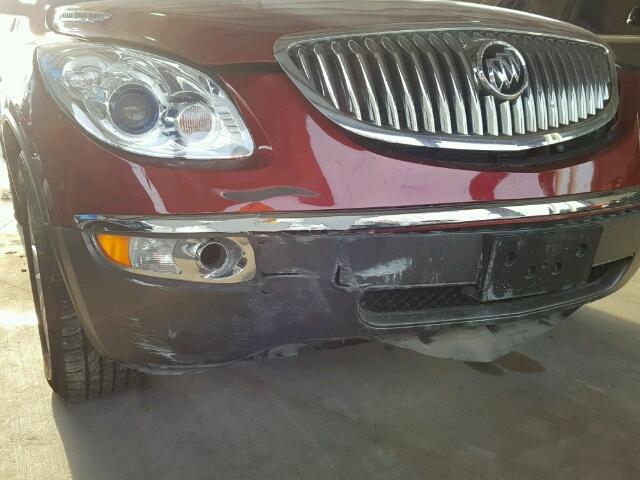 5GAER23748J307839 - 2008 BUICK ENCLAVE CX RED photo 9