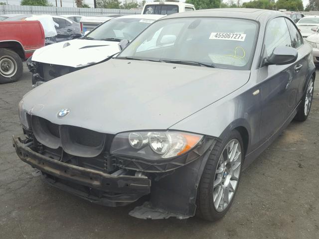 WBAUP7C58BVP21179 - 2011 BMW 128 I GRAY photo 2