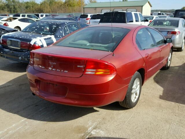 2B3HD46R22H253308 - 2002 DODGE INTREPID S 红色 照片 4