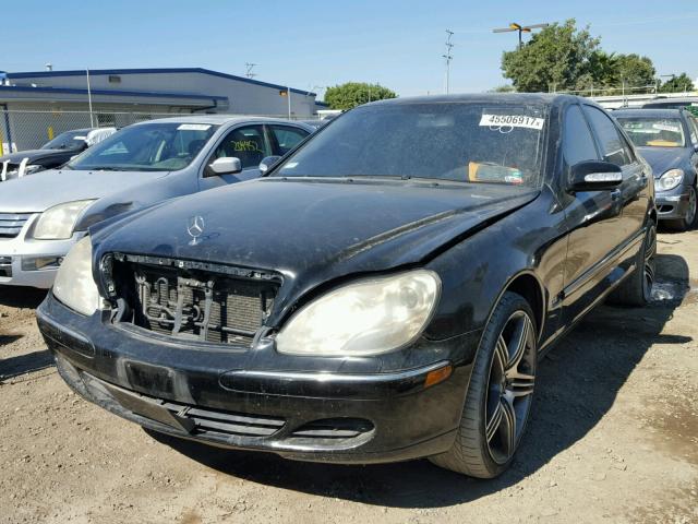 WDBNG75J13A317147 - 2003 MERCEDES-BENZ S BLACK photo 2