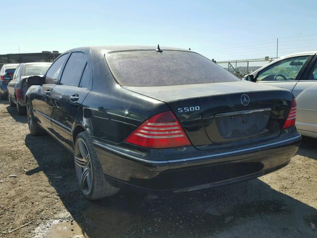 WDBNG75J13A317147 - 2003 MERCEDES-BENZ S BLACK photo 3