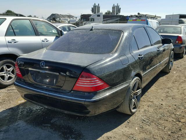 WDBNG75J13A317147 - 2003 MERCEDES-BENZ S BLACK photo 4