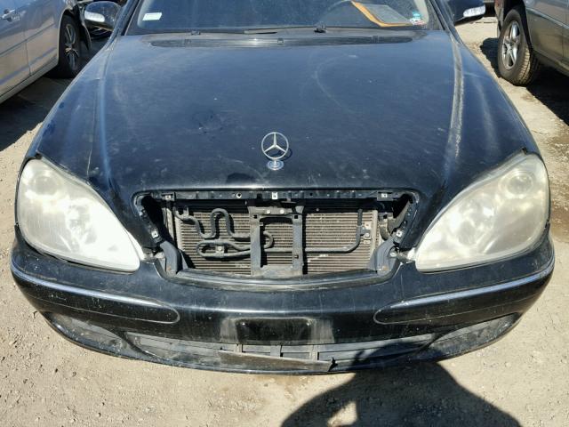 WDBNG75J13A317147 - 2003 MERCEDES-BENZ S BLACK photo 7