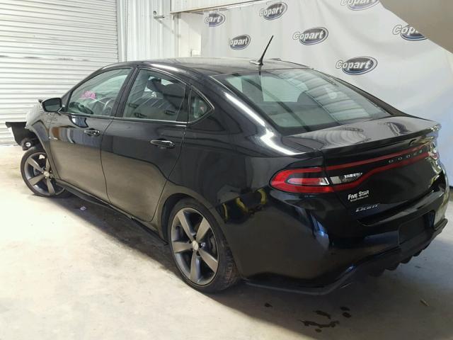 1C3CDFEB8FD112615 - 2015 DODGE DART GT BLACK photo 3