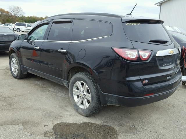 1GNKRHKD5EJ253921 - 2014 CHEVROLET TRAVERSE L BLACK photo 3