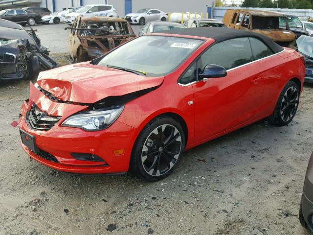 W04WJ3N5XHG107535 - 2017 BUICK CASCADA SP RED photo 2