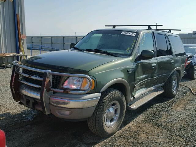 1FMPU18L2YLA57670 - 2000 FORD EXPEDITION GREEN photo 2