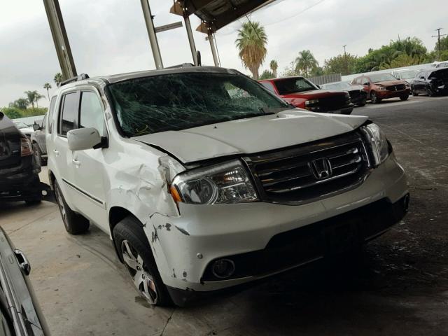 5FNYF3H93DB013502 - 2013 HONDA PILOT TOUR WHITE photo 1