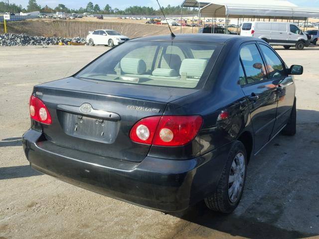 2T1BR32E35C331595 - 2005 TOYOTA COROLLA CE BLACK photo 4