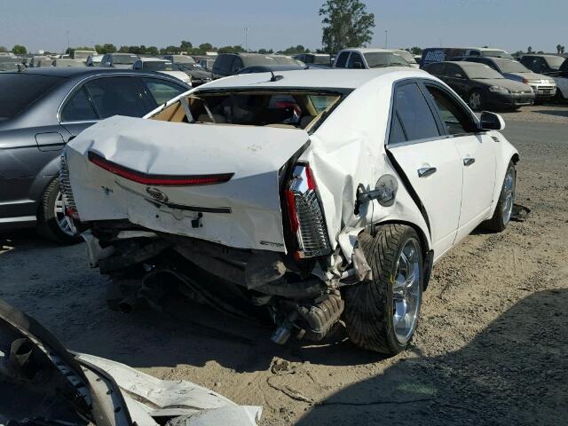 1G6DF577580214657 - 2008 CADILLAC CTS WHITE photo 4