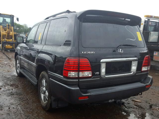 JTJHT00W664011081 - 2006 LEXUS LX 470 BLACK photo 3