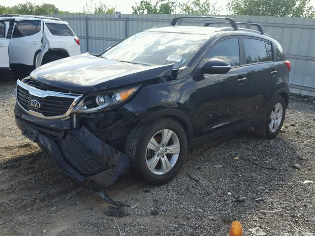 KNDPB3A22D7371362 - 2013 KIA SPORTAGE B BLACK photo 2