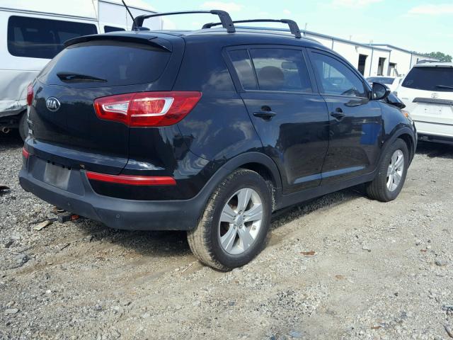 KNDPB3A22D7371362 - 2013 KIA SPORTAGE B BLACK photo 4