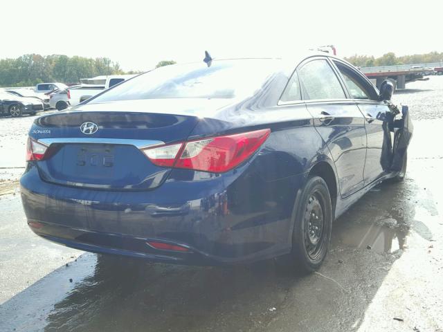 5NPEB4AC9BH041717 - 2011 HYUNDAI SONATA GLS BLUE photo 4