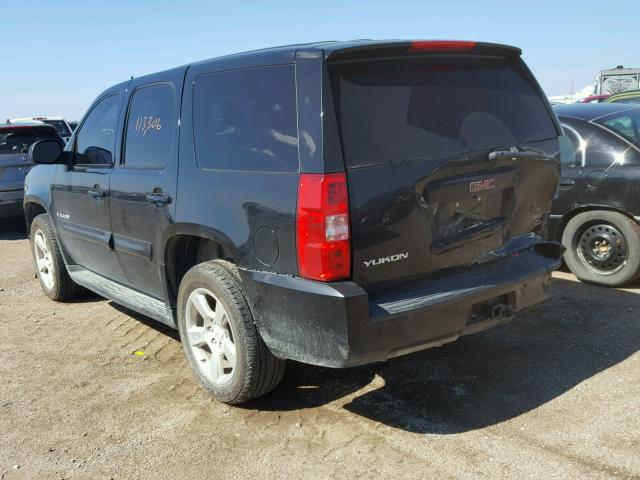 1GKFK13568R274641 - 2008 GMC YUKON HYBR BLACK photo 3