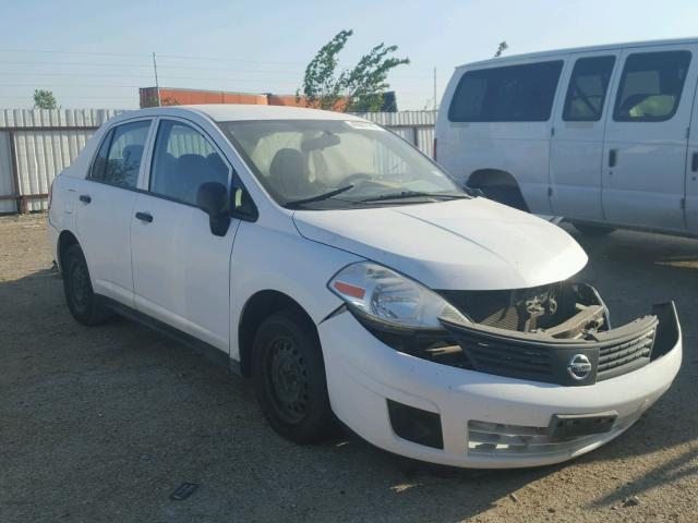 3N1CC1AP1AL385341 - 2010 NISSAN VERSA S WHITE photo 1