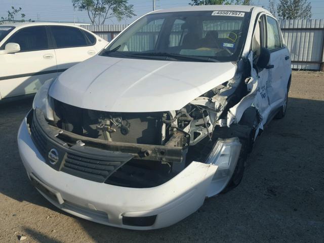 3N1CC1AP1AL385341 - 2010 NISSAN VERSA S WHITE photo 10