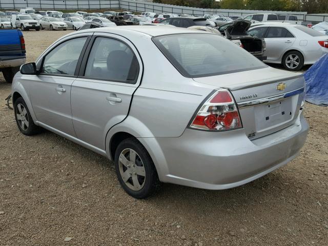 KL1TD5DE3BB234832 - 2011 CHEVROLET AVEO LS SILVER photo 3