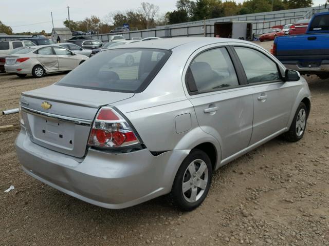 KL1TD5DE3BB234832 - 2011 CHEVROLET AVEO LS SILVER photo 4