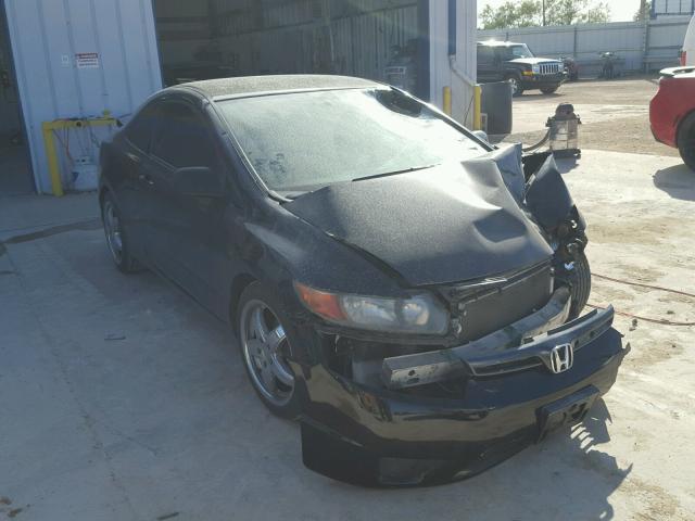 2HGFG12678H518466 - 2008 HONDA CIVIC LX BLACK photo 1