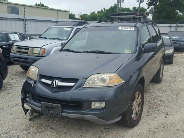 2HNYD18935H558325 - 2005 ACURA MDX TOURIN GRAY photo 2