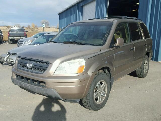 2HKYF18543H536528 - 2003 HONDA PILOT GOLD photo 2