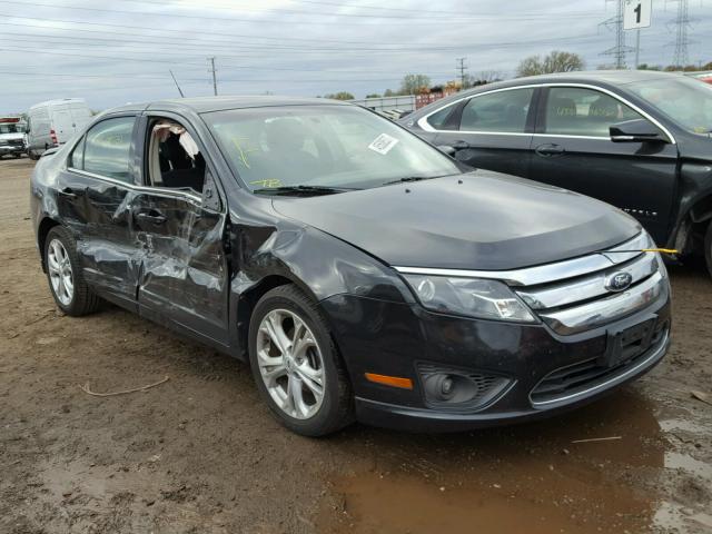 3FAHP0HA4CR317110 - 2012 FORD FUSION SE BLACK photo 1