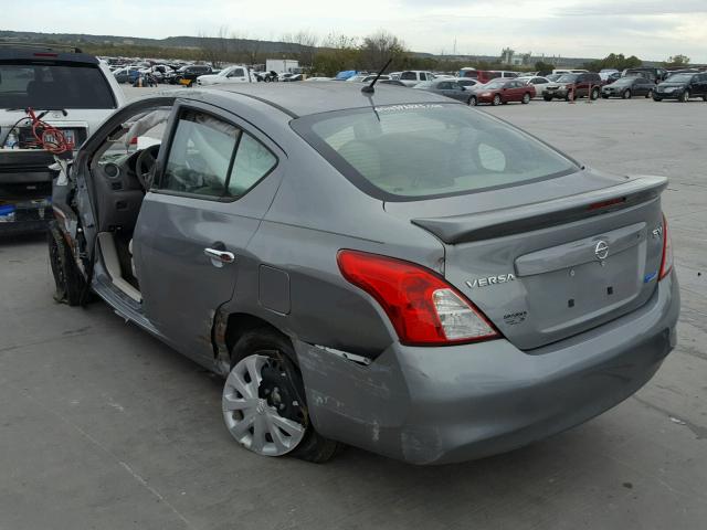 3N1CN7AP6EL819238 - 2014 NISSAN VERSA GRAY photo 3