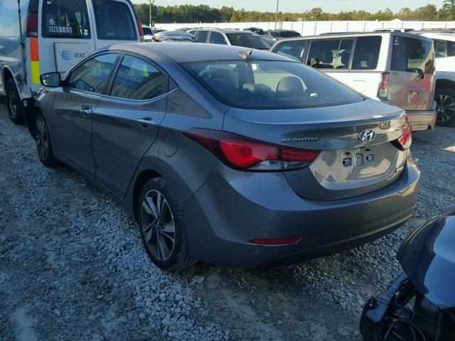 5NPDH4AE5EH485984 - 2014 HYUNDAI ELANTRA SE SILVER photo 3