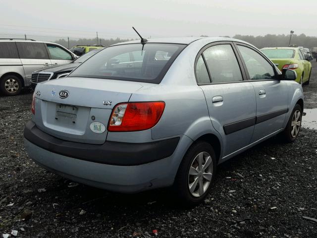 KNADE123766140016 - 2006 KIA RIO BLUE photo 4