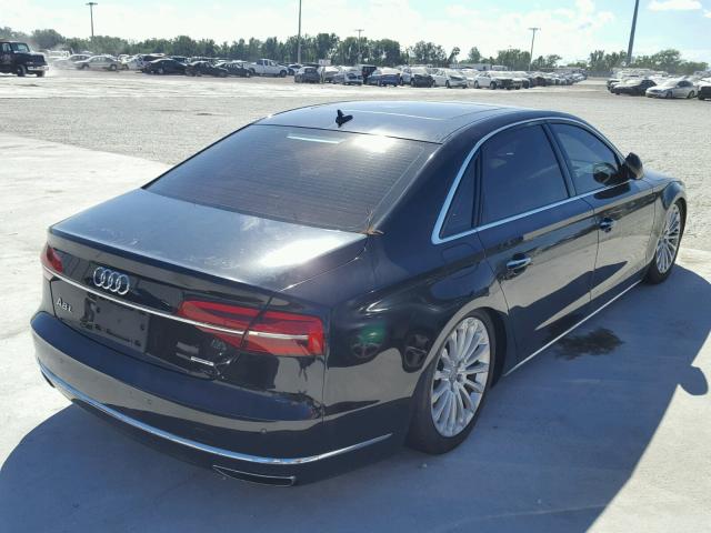 WAU3GAFD5FN032749 - 2015 AUDI A8 L QUATT BLACK photo 4