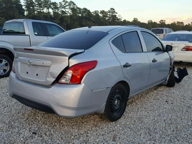 3N1CN7AP5HL893996 - 2017 NISSAN VERSA SILVER photo 4