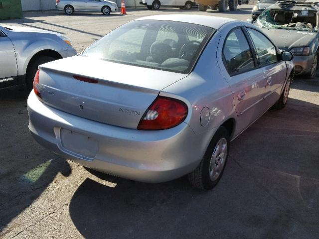1P3ES46C31D272335 - 2001 PLYMOUTH NEON BASE SILVER photo 4