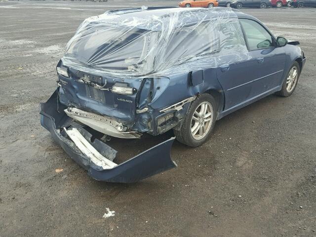 4S3BP616957319938 - 2005 SUBARU LEGACY 2.5 BLUE photo 4