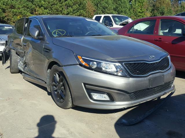 5XXGM4A70EG320270 - 2014 KIA OPTIMA LX GRAY photo 1