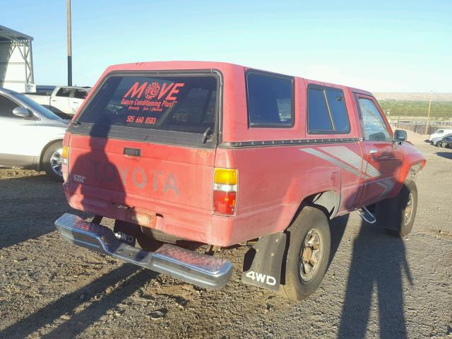 JT4RN63A5J5045715 - 1988 TOYOTA PICKUP RN6 RED photo 4