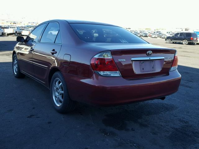 4T1BE32K25U055720 - 2005 TOYOTA CAMRY LE MAROON photo 3