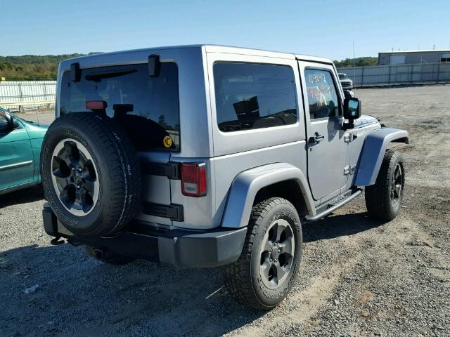 1C4AJWBG6EL238939 - 2014 JEEP WRANGLER S SILVER photo 4